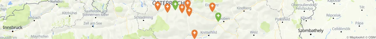Kartenansicht für Apotheken-Notdienste in der Nähe von Admont (Liezen, Steiermark)